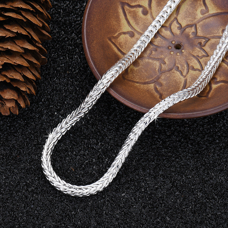 Men's Unique Snake Head Chain Trend Solid Fashion Bones Necklaces