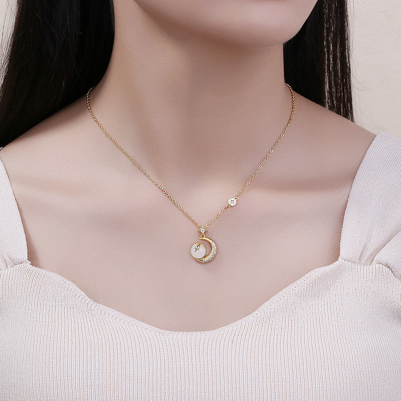 National Fashion Palace Style Real Gold Star Necklaces
