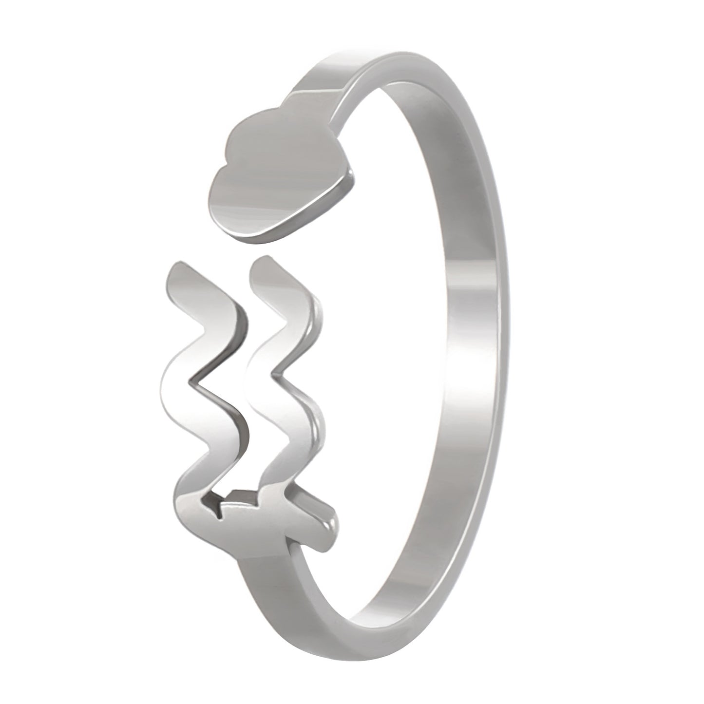 Konstellationen Dreidimensionale Liebe Kleine Finger Offene Ringe
