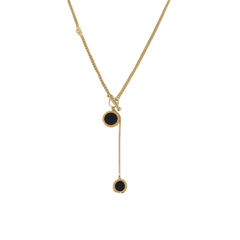 Women's Roman Numerals Long Sweater Chain Minority Necklaces