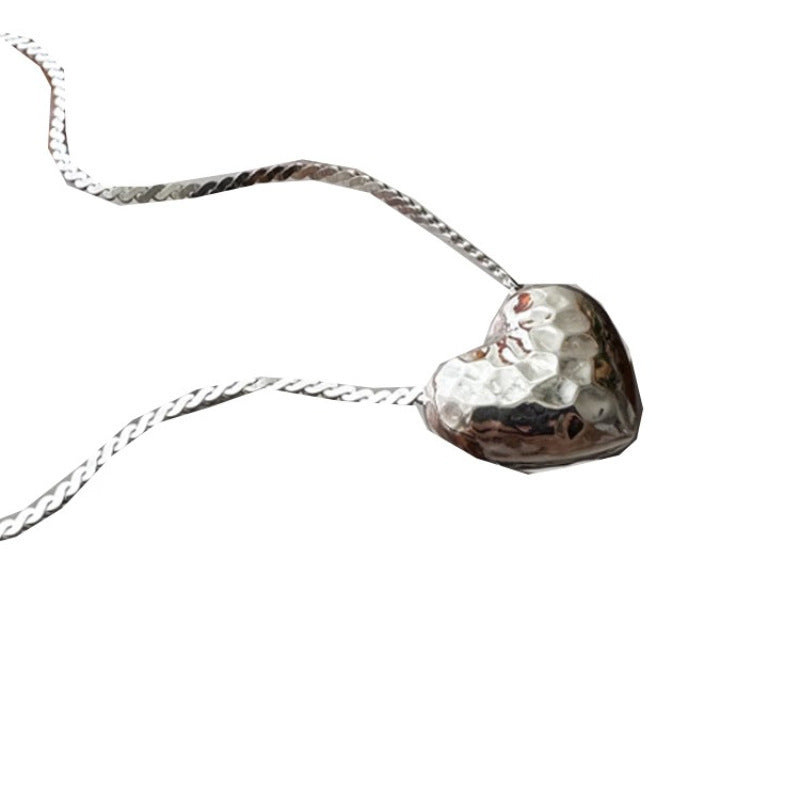 Colliers pour femmes, cœur, clavicule, minorité, simple, visage de marteau