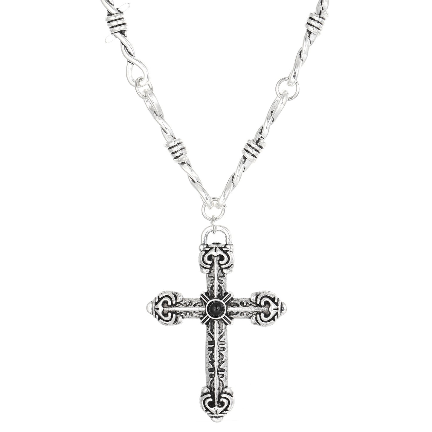 Women's & Men's & Heart-shaped Thorn Hip Hop Punk Trendy Barbed Dark Necklaces