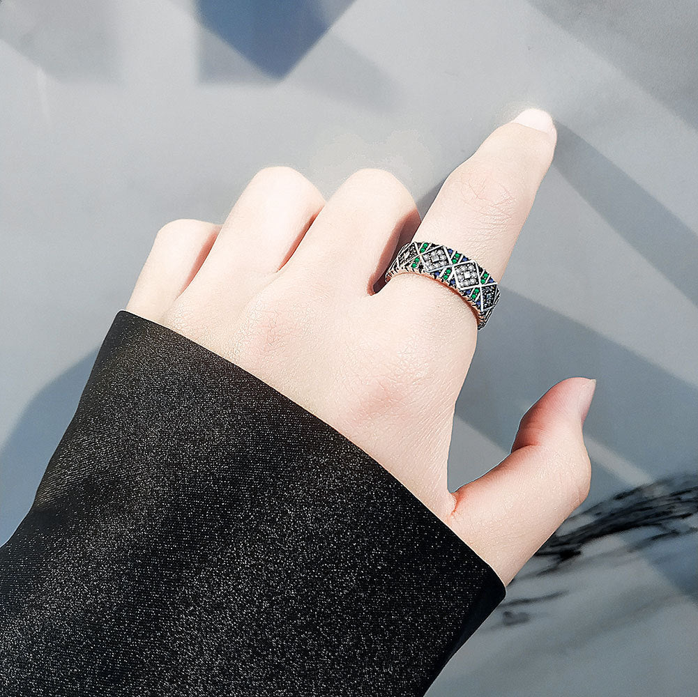 Zircon Female Light Luxury Minority Design Affordable Fashion Personality Rings