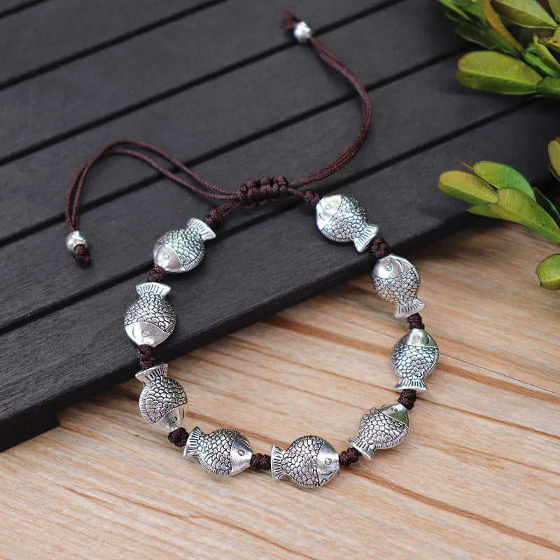 Damen & Herren & passende verstellbare kleine Fisch-Schmetterlings-Armbänder