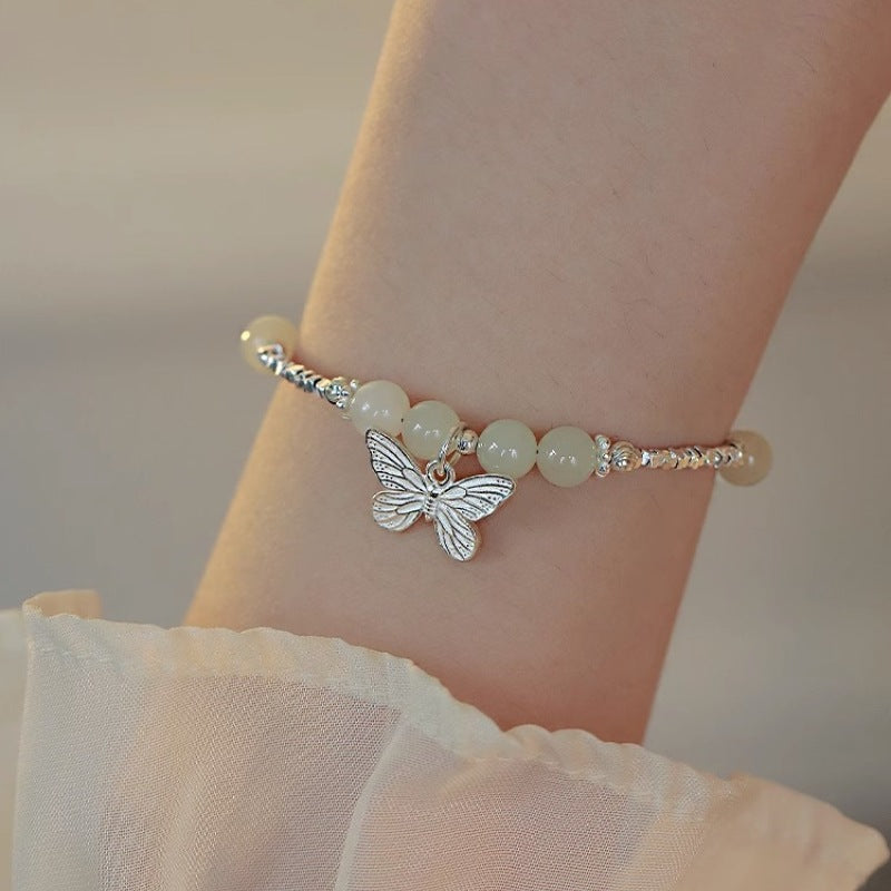 Von Sier Butterfly Jade Damen-Geschenkarmbändern