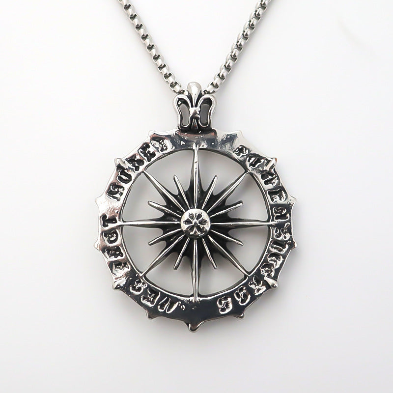 Round Alloy Pendant Unique Hipster Punk Necklaces
