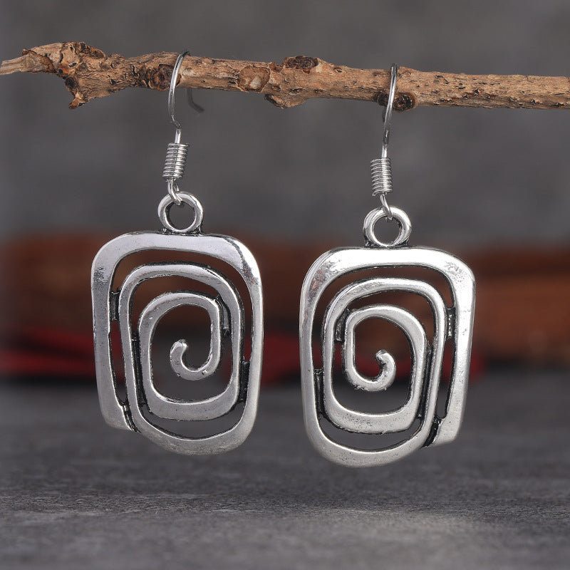 Alloy Pendant Retro Ethnic Style Personality Rings