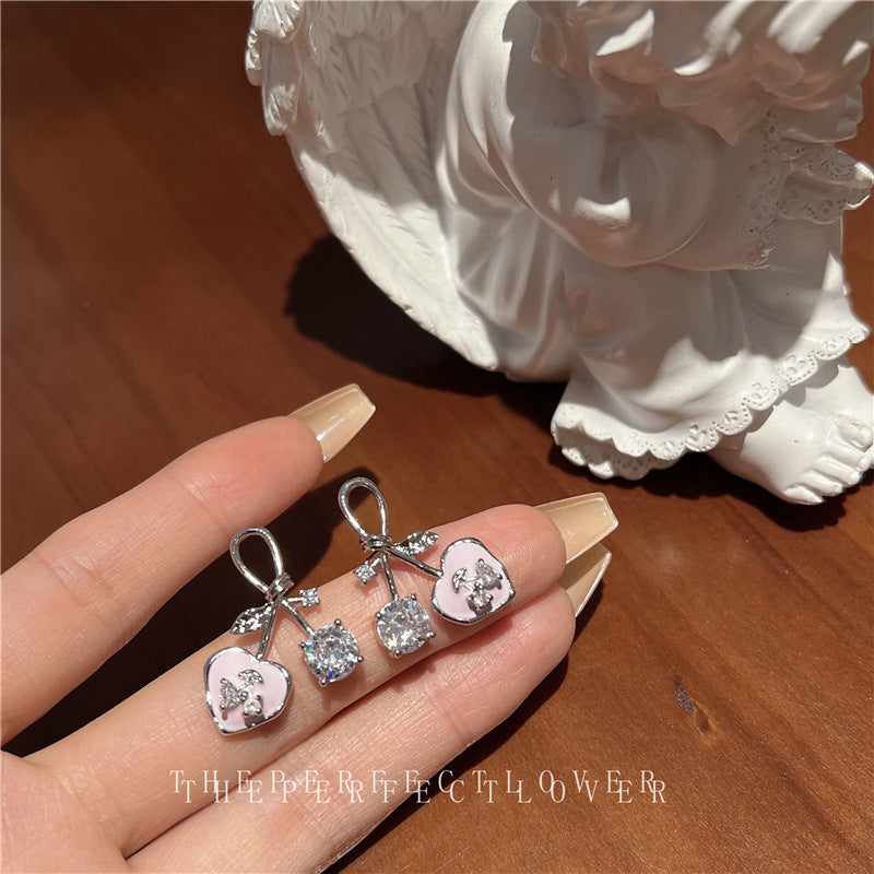 Women's Sweet Cute Cherry Niche Design Refined Earrings