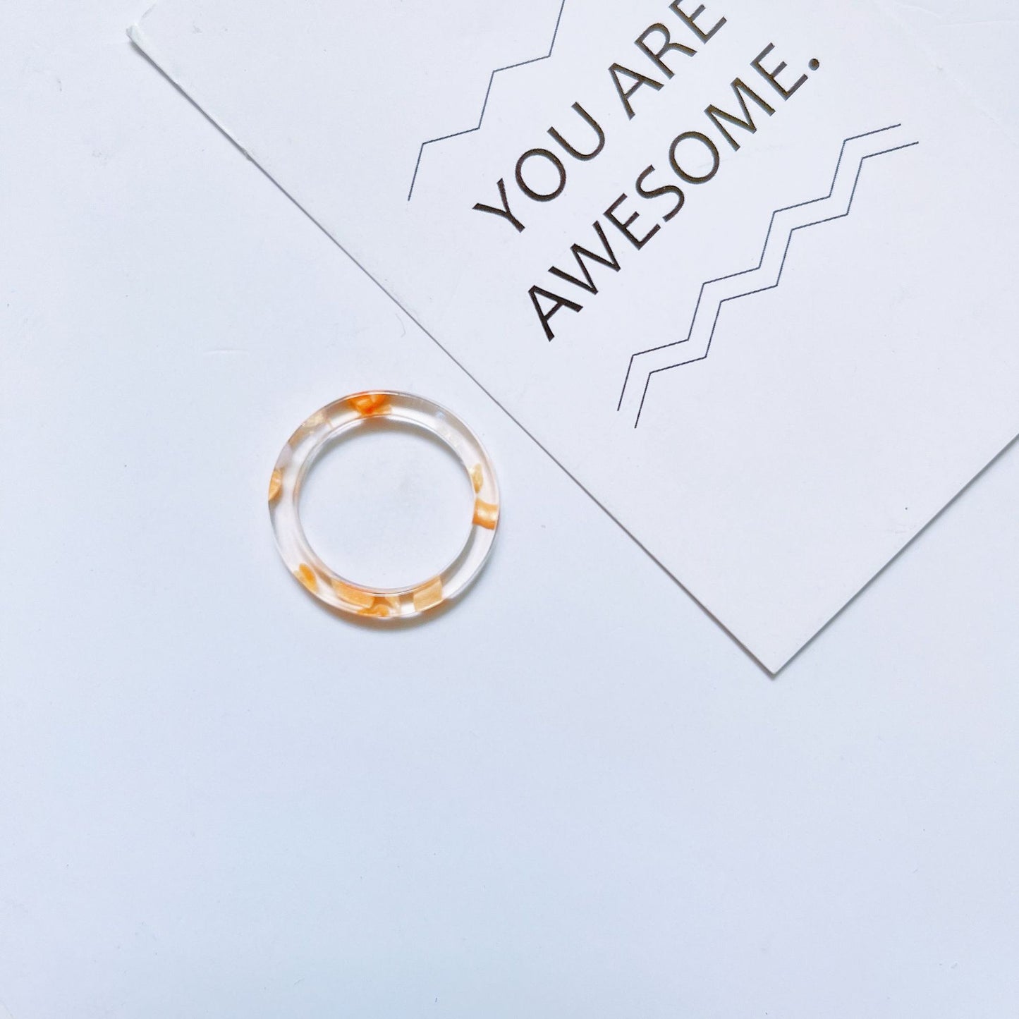 Acrylic Acetate Simple Fashion Young Personalized Rings
