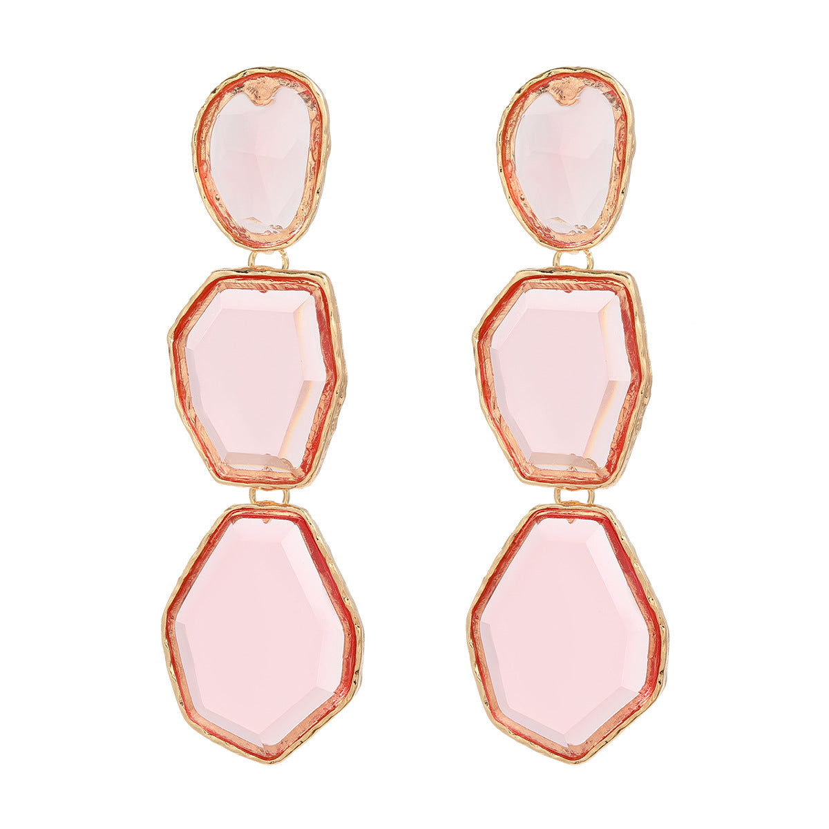 Women's Trendy Geometric Alloy Resin Bohemian Party Earrings