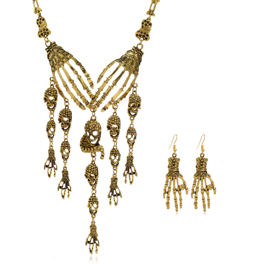 Halloween Claw Clavicle Chain Retro Exaggerated Necklaces