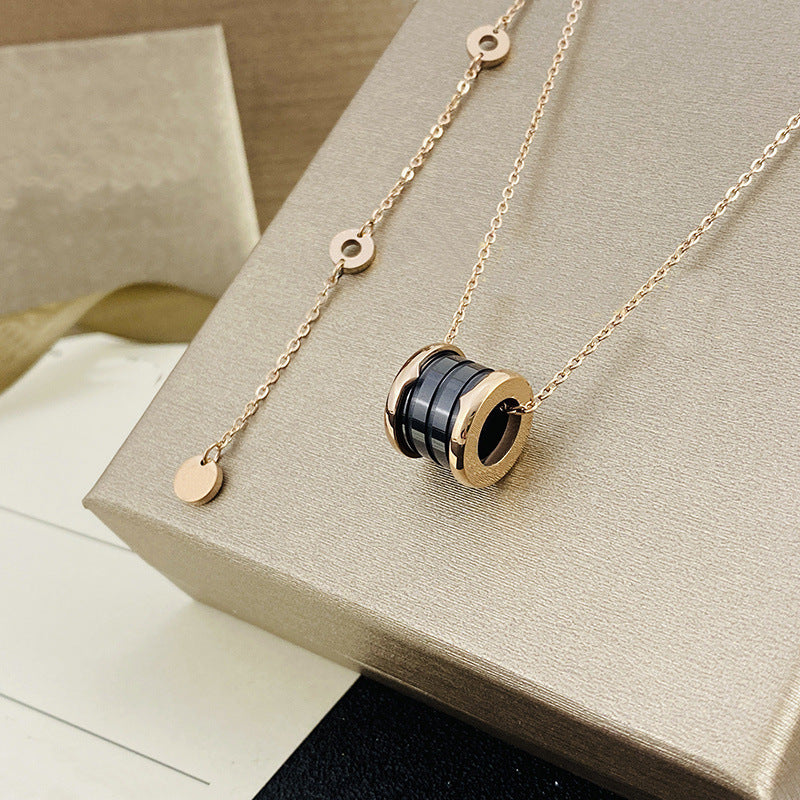 Colliers en céramique pour femmes et hommes, Version haute, plein de diamants, petite taille, printemps