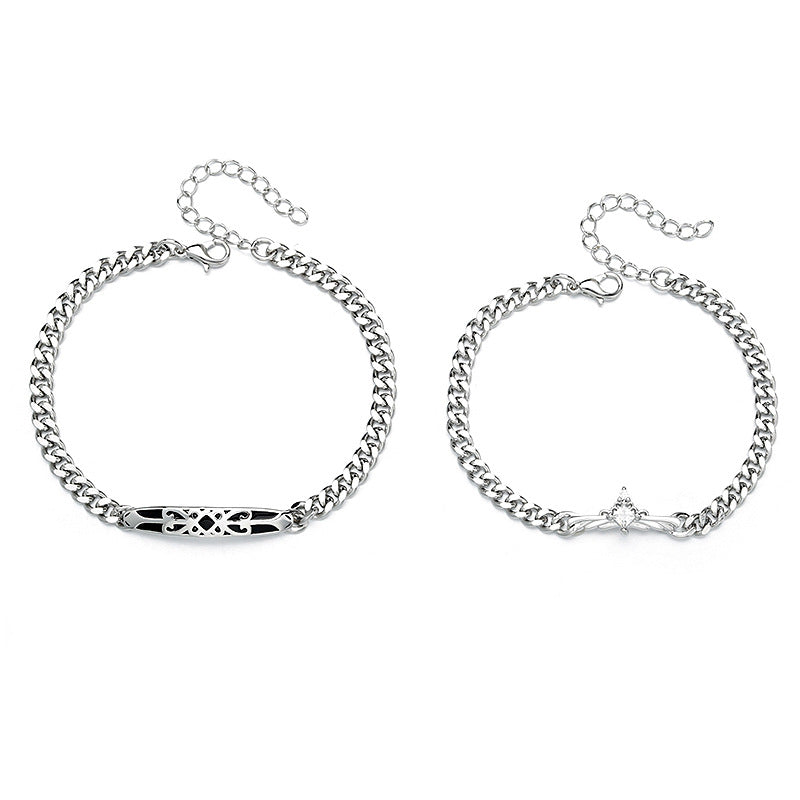 Damen- und Herren-Armbänder und Ritterpaare, einfache Fernliebe-Gedenkarmbänder zum chinesischen Valentinstag