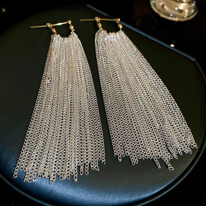 Women's Tassel Light Luxury High Sense And Earrings