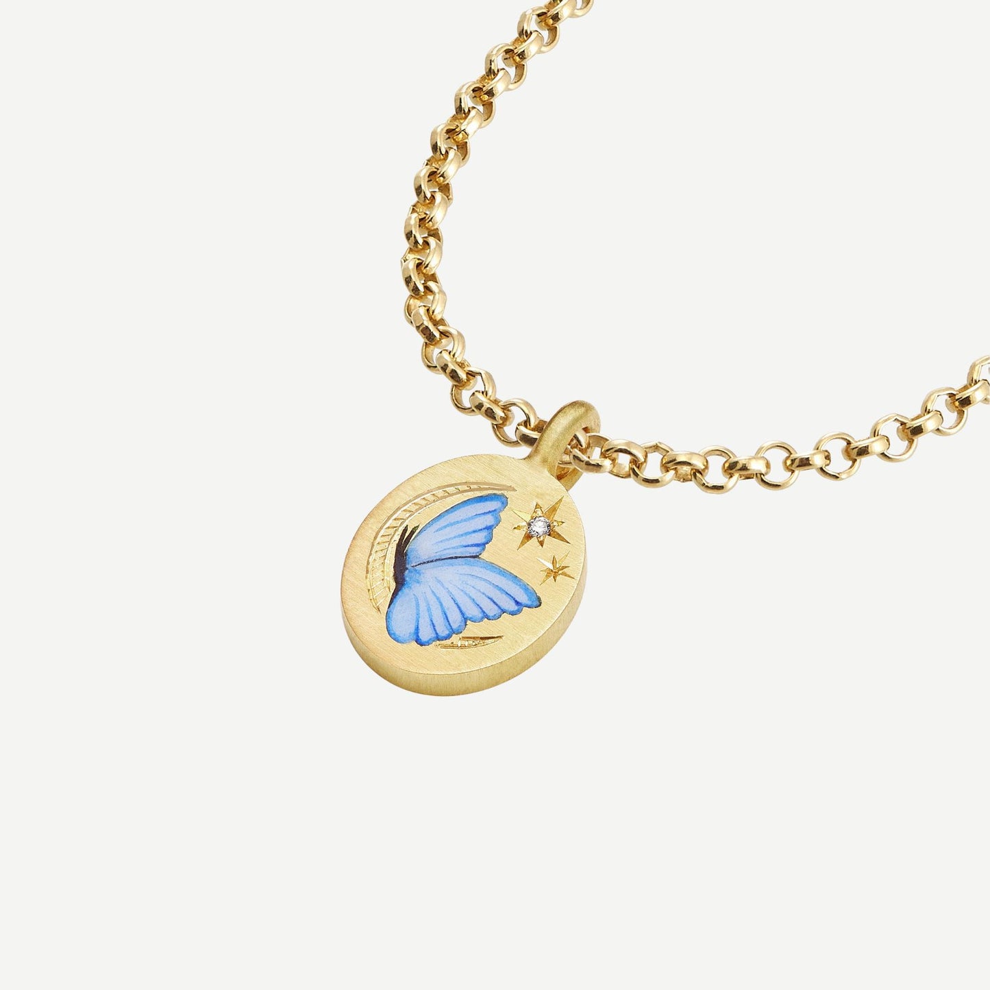 Colliers à pendentif en acier inoxydable de luxe léger peint