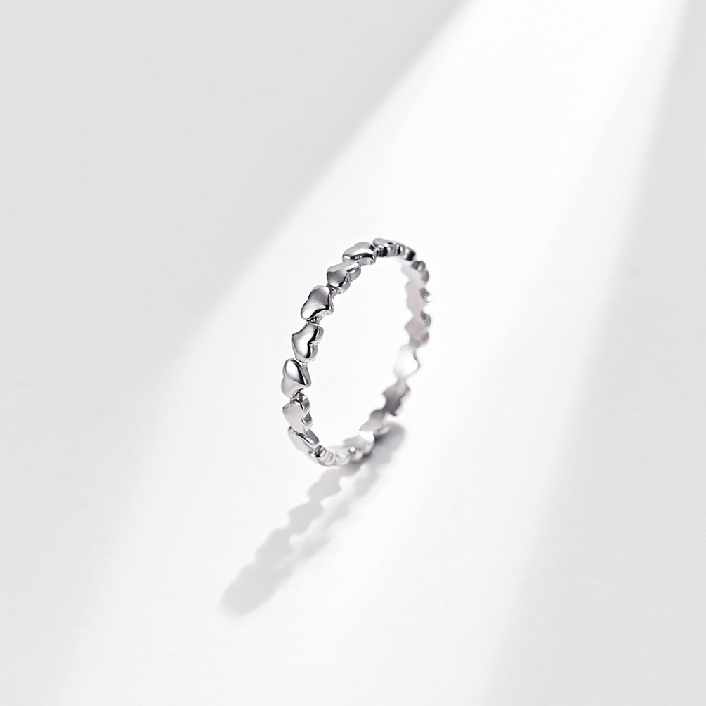 Stapelbare Edelstahlringe für Damen aus Titanstahl „Little Finger“.