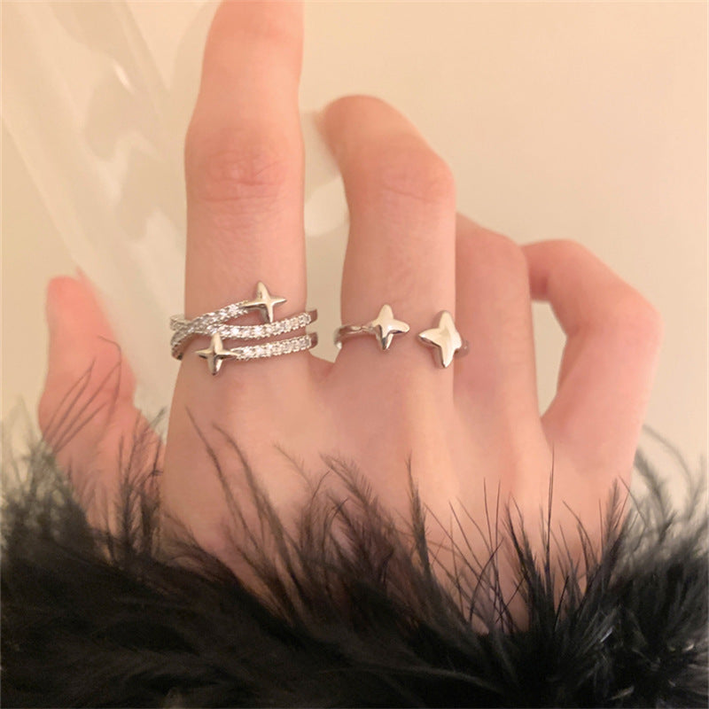 Weibliches Design, modische, personalisierte, verstellbare Ringe mit Öffnung
