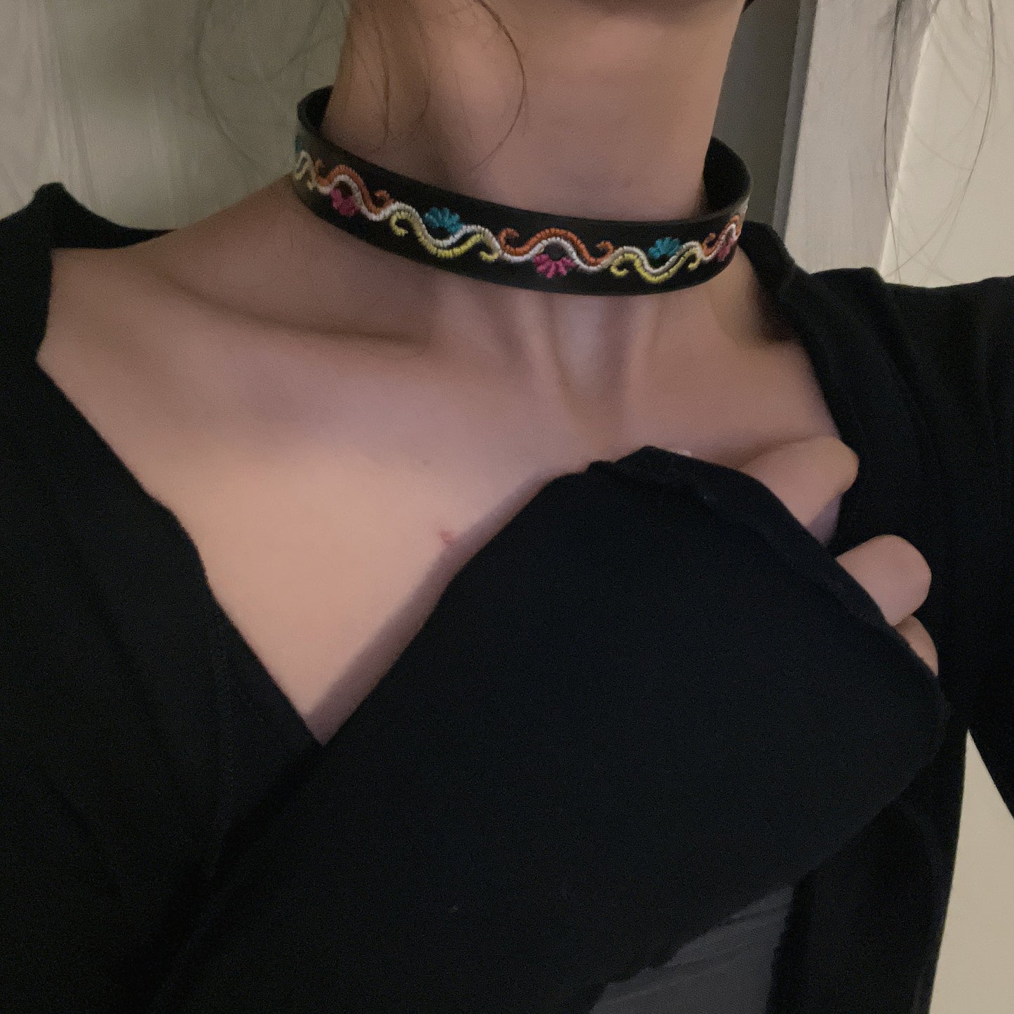 Inn Ethnic Style Bohemian Embroidery Neckband Version Hot Necklaces