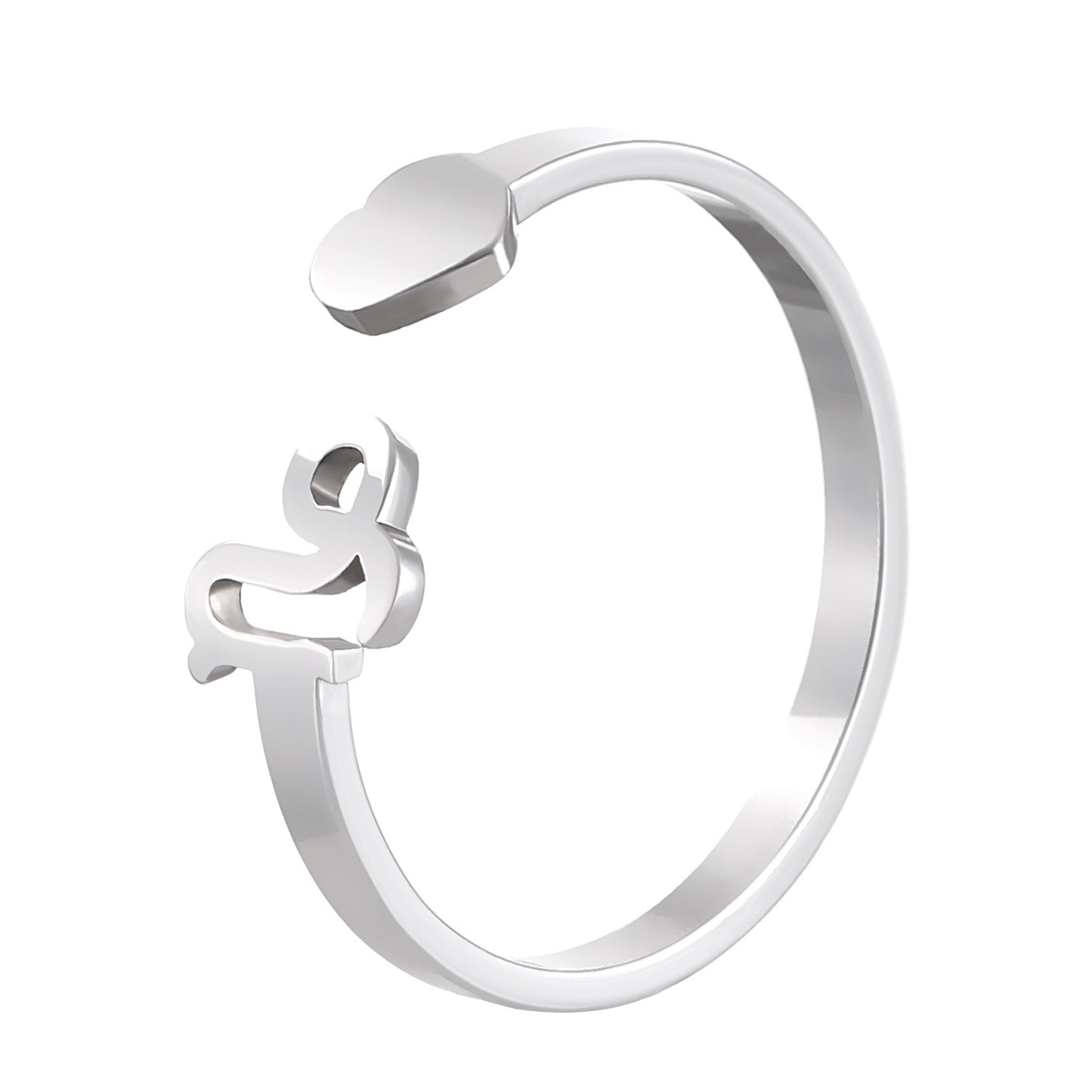 Konstellationen Dreidimensionale Liebe Kleine Finger Offene Ringe