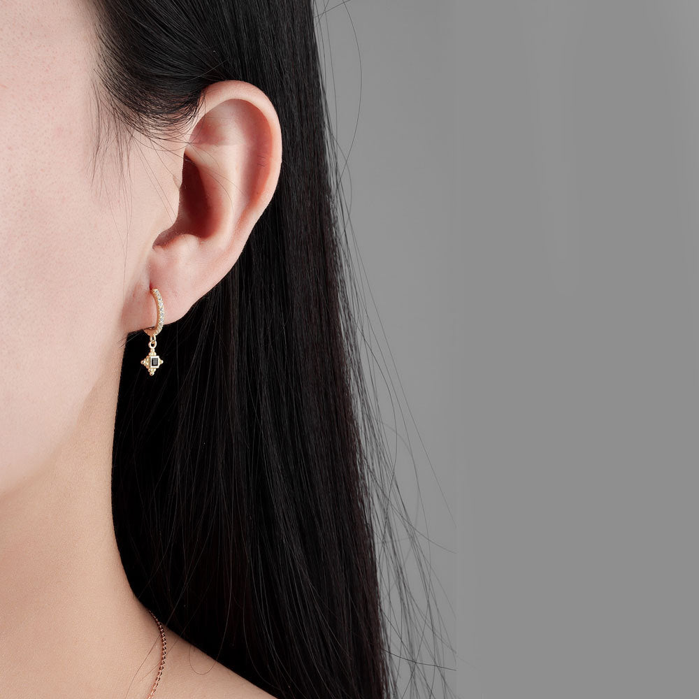 Women's Short Personalized Cross Ear Clip Simple Earrings