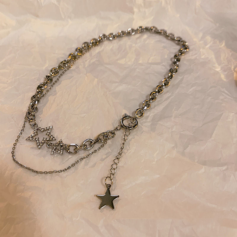 Women's Style Hip Hop Short Clavicle Chain Necklaces