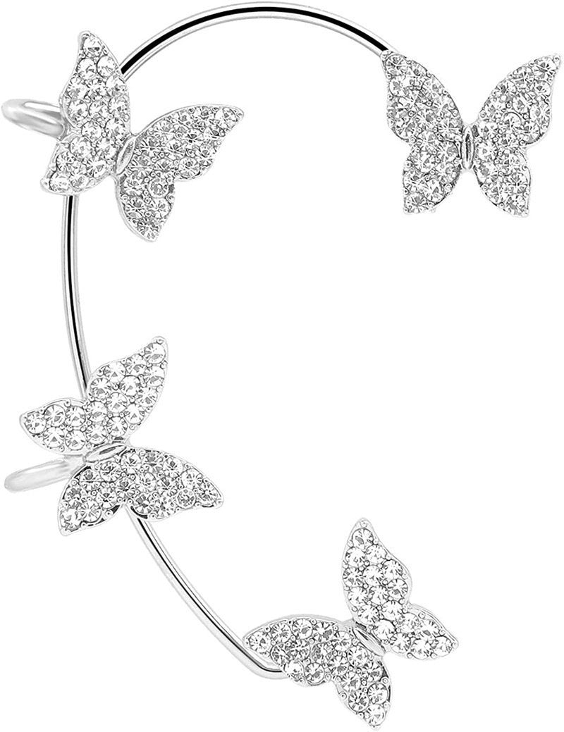 Butterfly No Piercing Hooks Female Light Luxury Temperament Design High Ear Clip