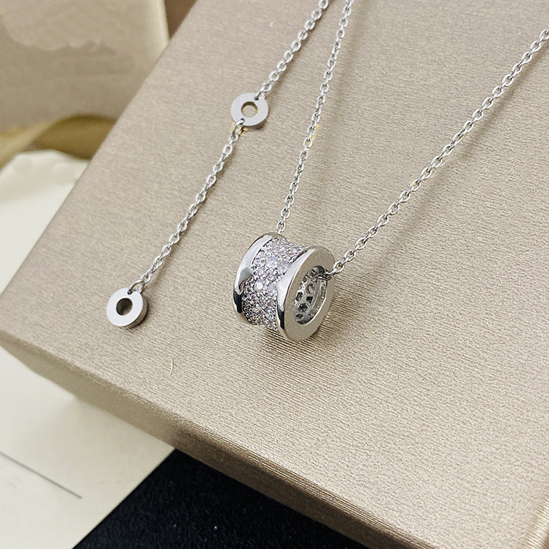 Colliers en céramique pour femmes et hommes, Version haute, plein de diamants, petite taille, printemps