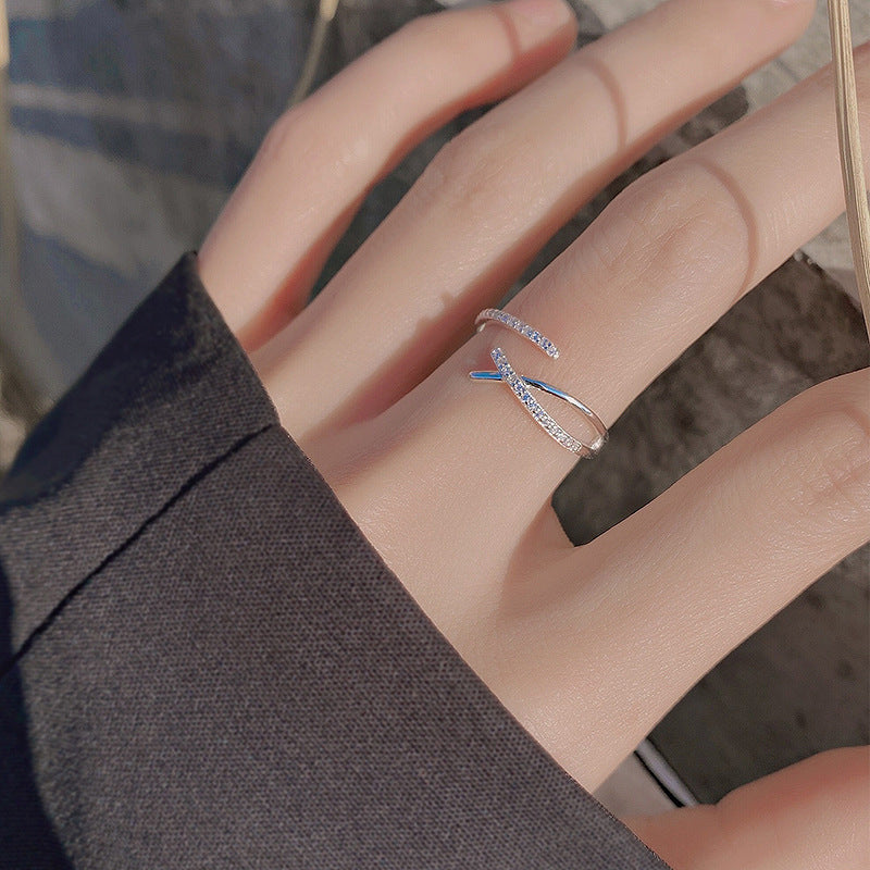 Simple Korean Style Fashion Personality Geometry Line Cold Wind Rings