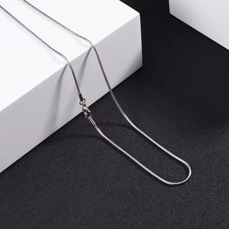 Snake Chain Exquisite Clavicle Lanyard Stainless Necklace