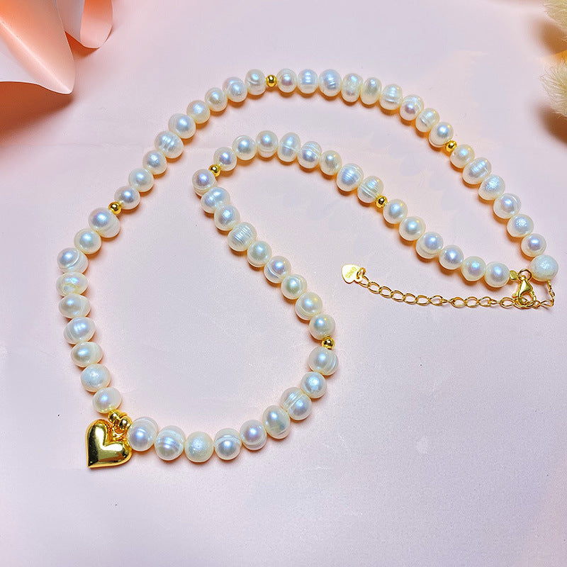 Leichte Luxus-Schlüsselbeinkette für Damen, kurze Niche High Sense-Halsketten