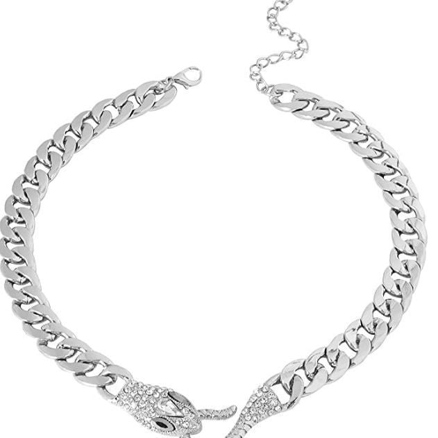 Cuban Gun Black Snake Personalized Clavicle Chain Necklaces