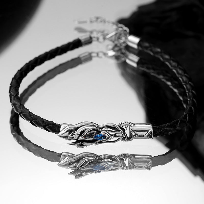 Men's Sterling Sier Cologne Trendy Niche Design Clavicle Chain National Necklaces