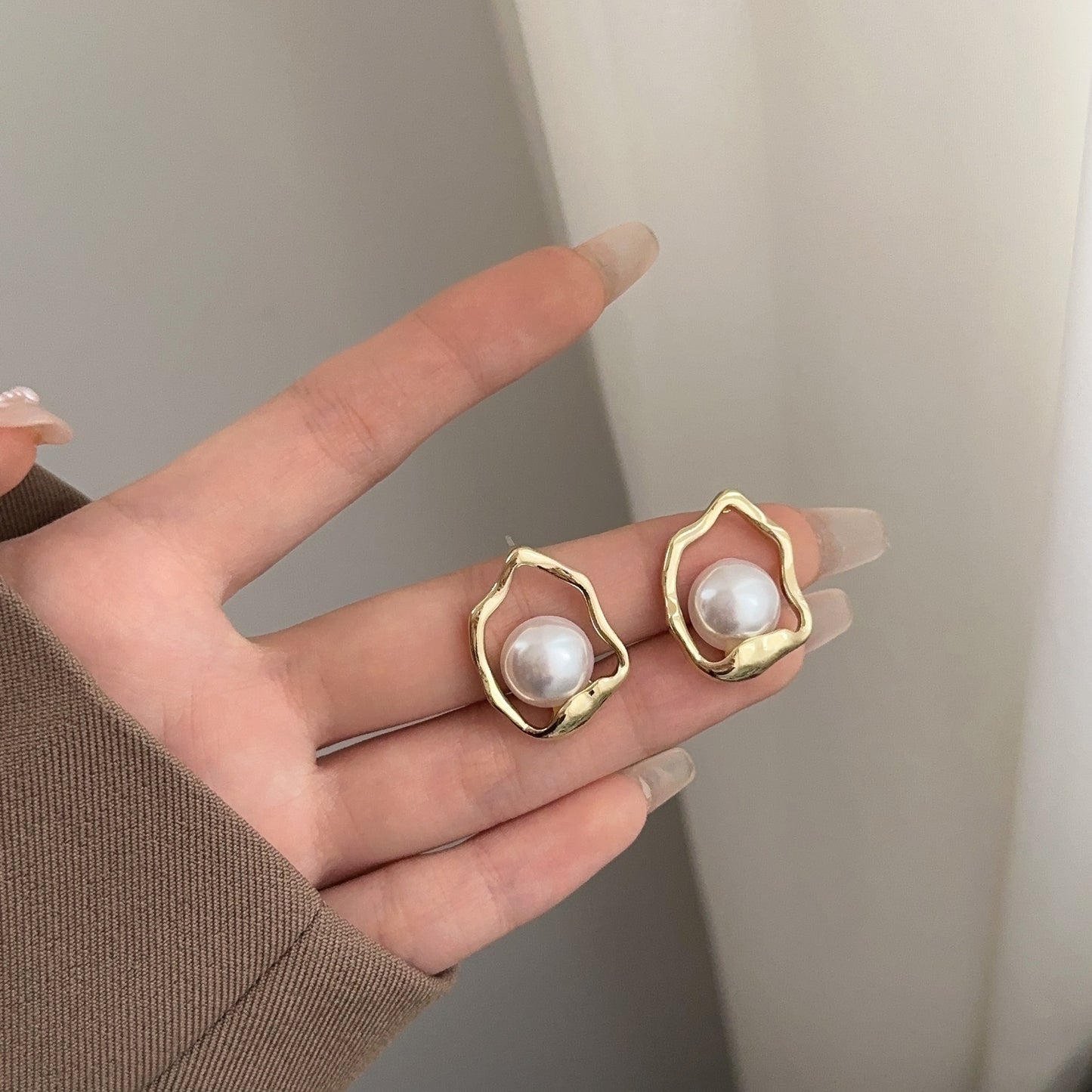 French Pearl High Sense Elegant Simple Earrings