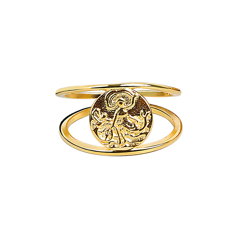 Korean Style Gold Simple French Joker Rings