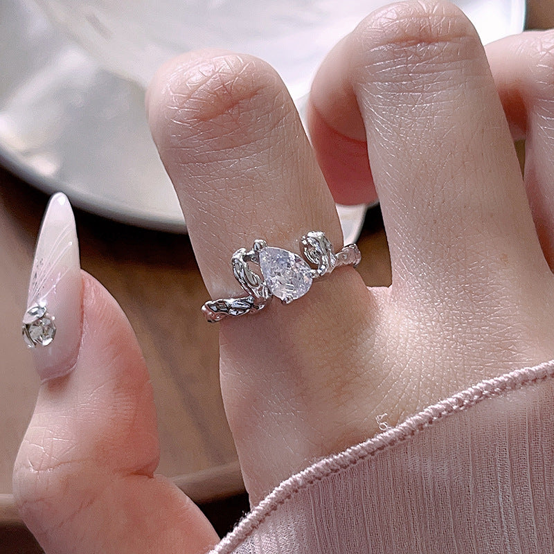 Women's High-grade Cold Style Personalized Zircon Fashion Rings