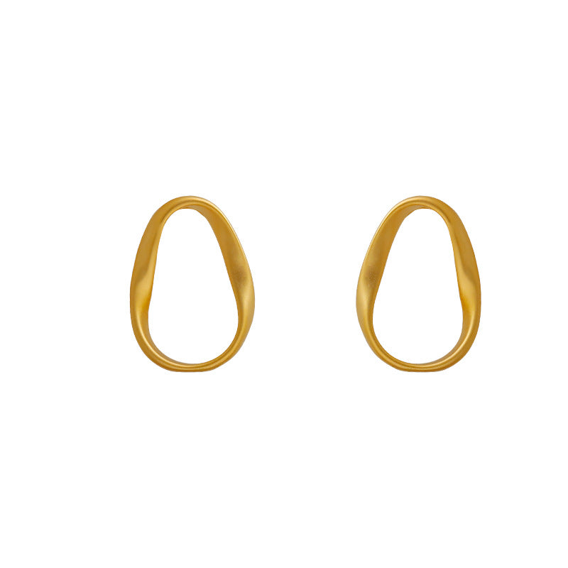 Geometric Female Niche Matte Stylish Simple Earrings