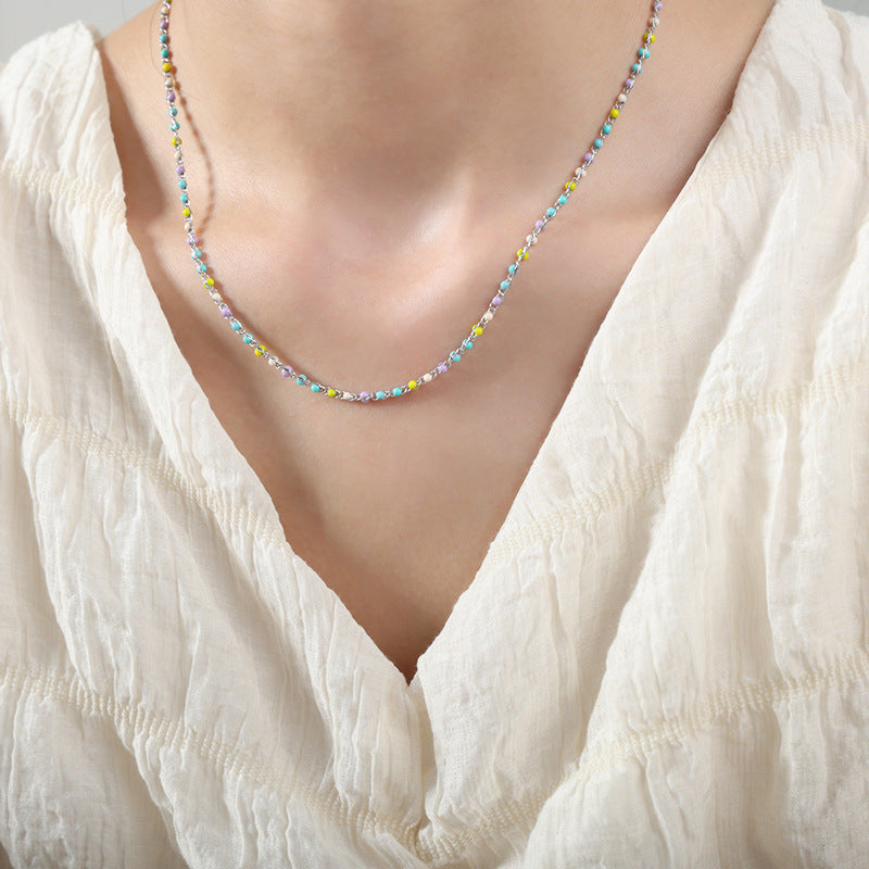 Colliers de perles faits à la main simples High Sense pour femmes