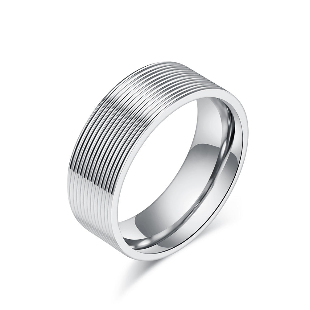 Women's & Men's & Titanium Steel And Niche Personality Rings