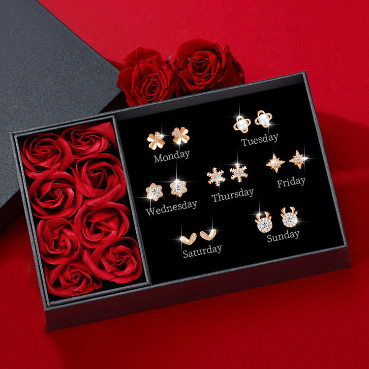 Week Female Fashionable And Versatile Suit Tide Earrings