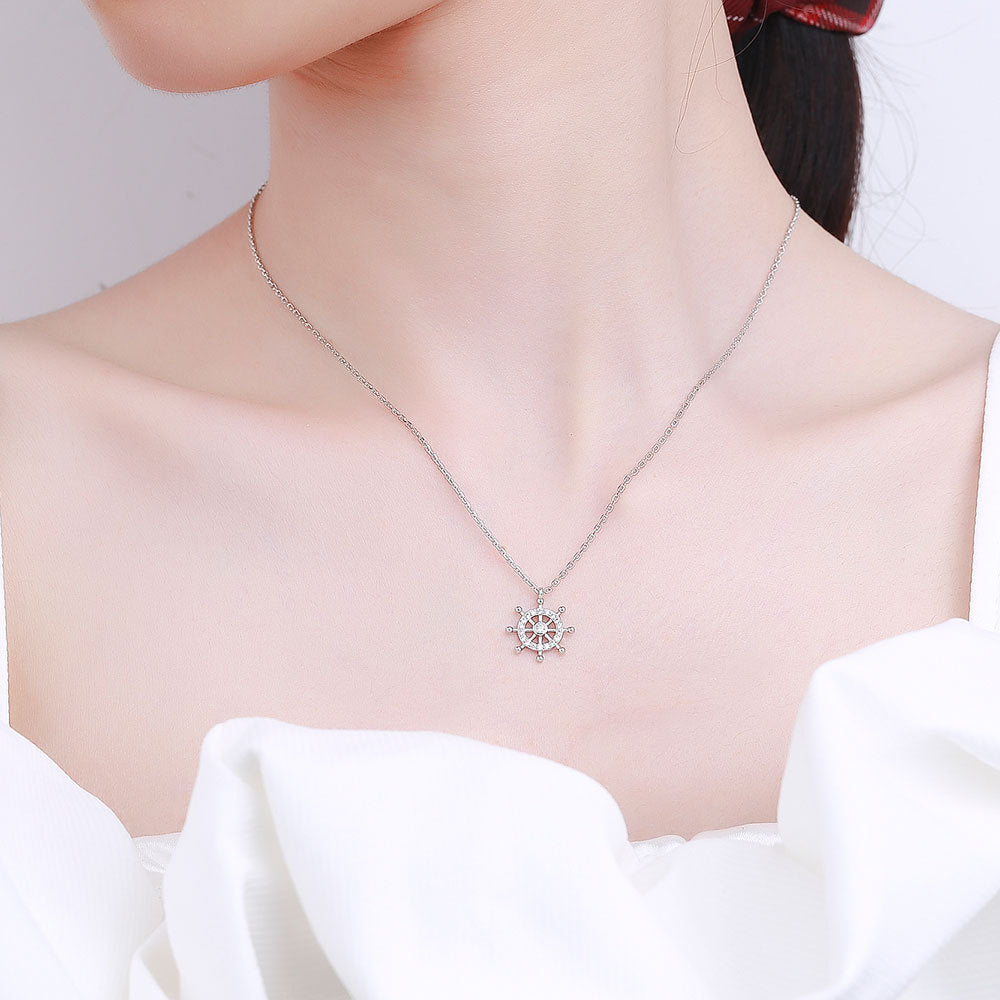 Women's Vintage Rudder Fashionable Pendant Simple Grace Personality Clavicle Chain Necklaces