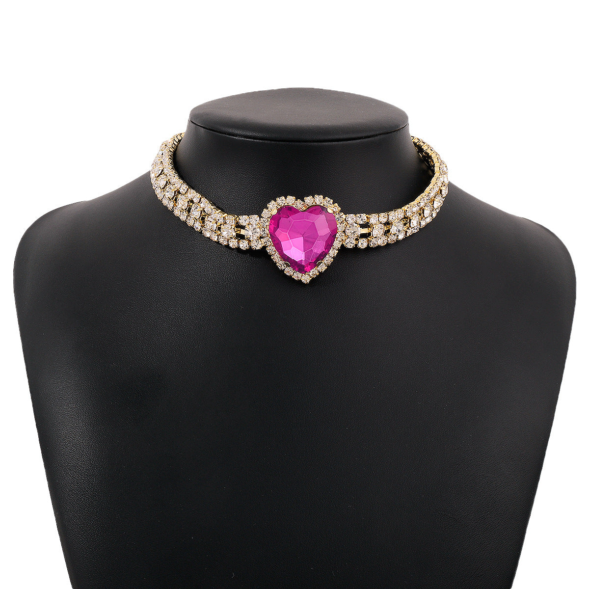 Kette voller Diamanten, elegante, romantische, süße Halsketten