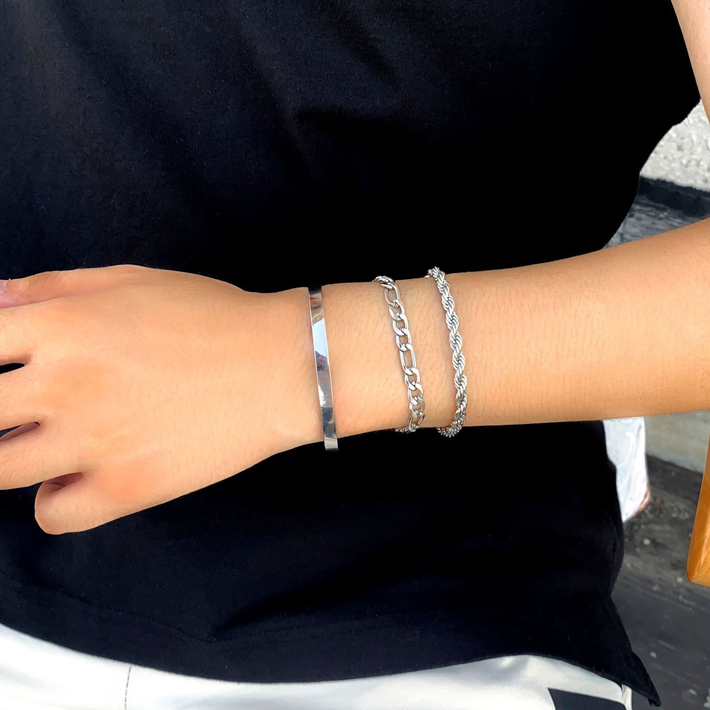 Herren-Klammer-Spitzen-Anzug-Choker-Hanf-Blumen-Armbänder