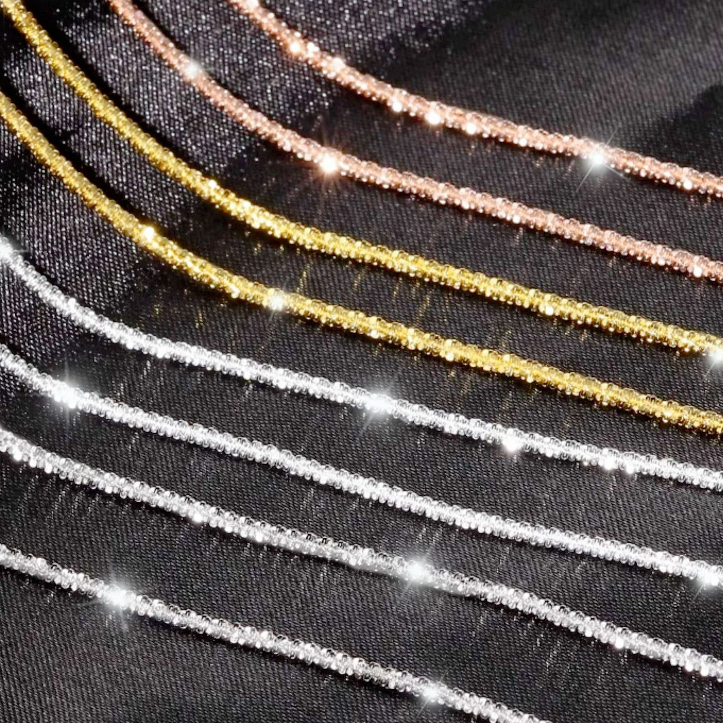 Rose Gold Plated Cauliflower Starry Long Sweater Necklaces