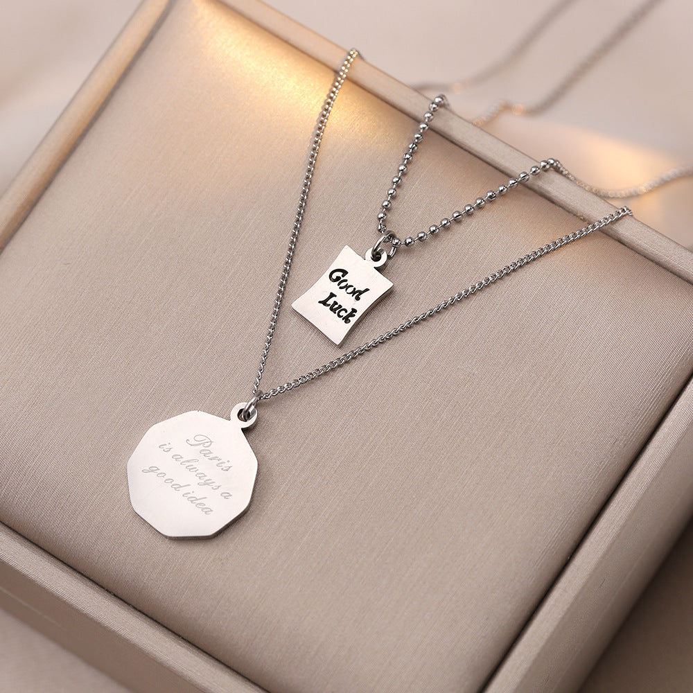 Women's Trendy Cold Sweater Chain Hip Hop Necklaces