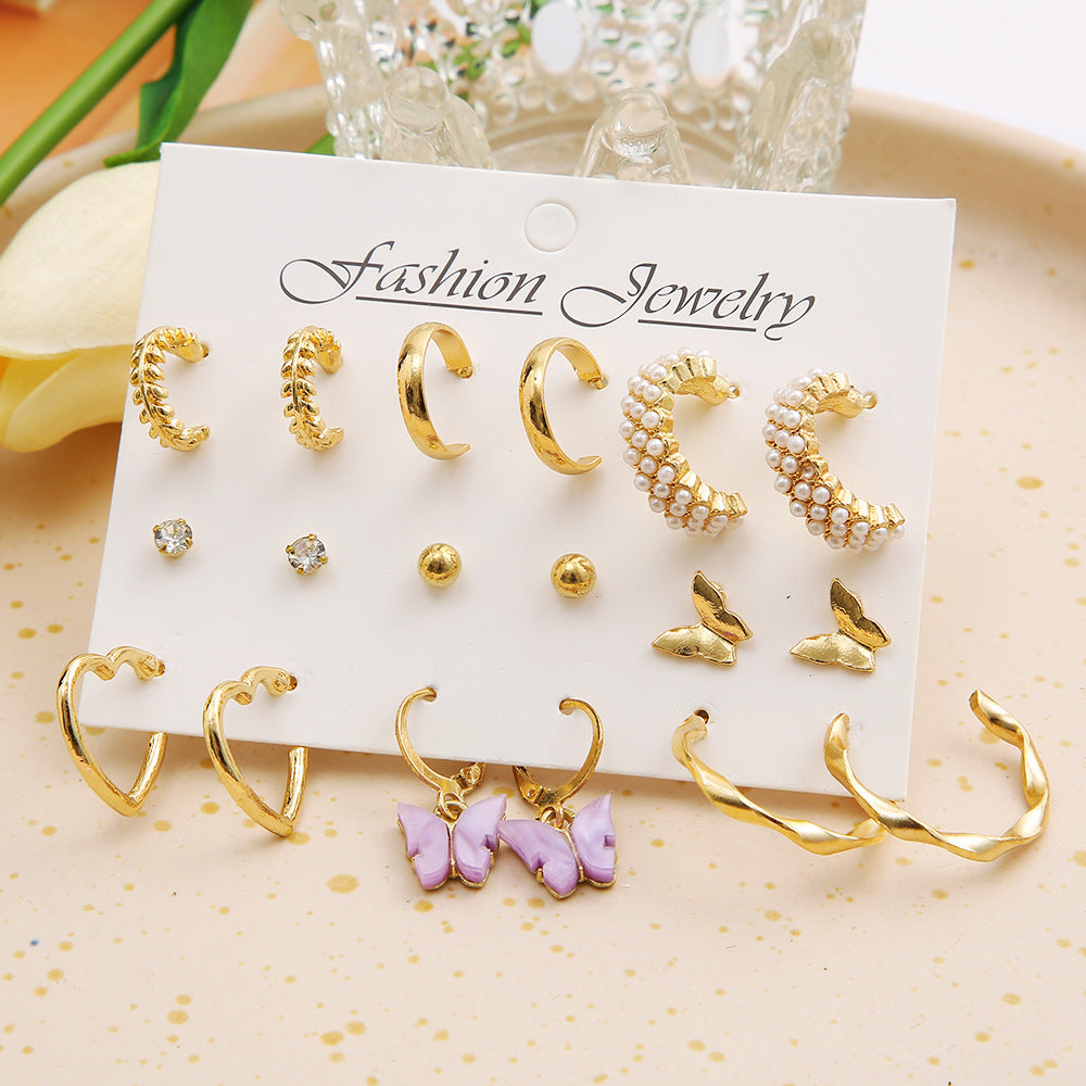 Women's Style Creative Vintage Pearl Ear Fashion Earrings