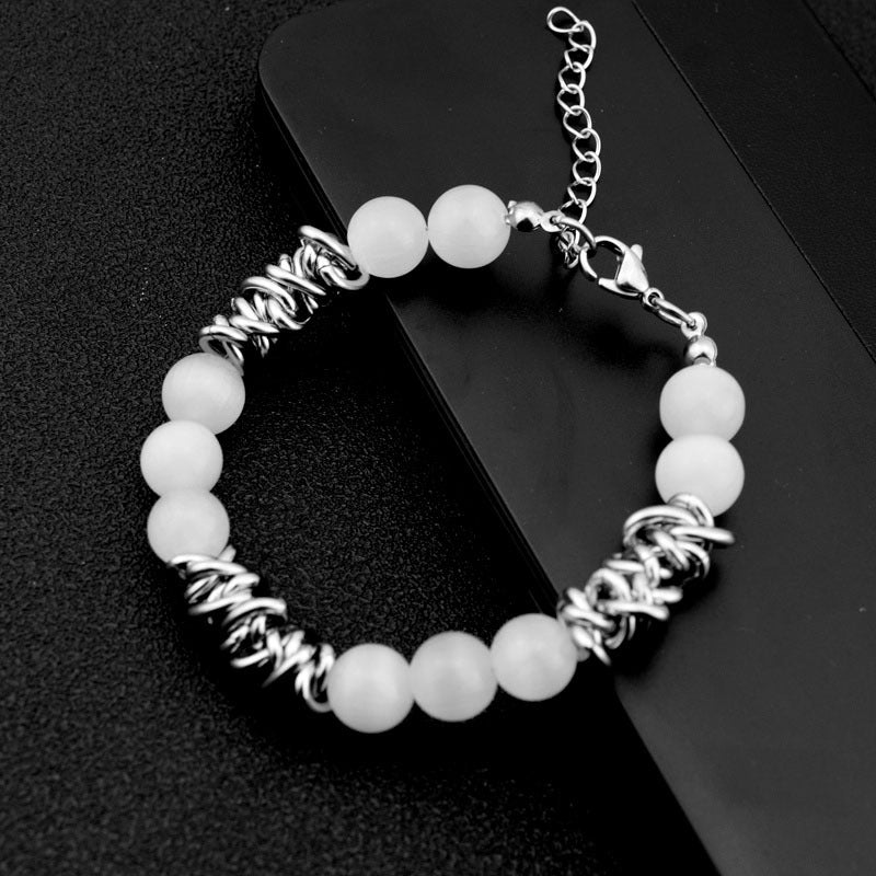 Kette aus Titanstahl, neutral, übertrieben, personalisierte Pullover-Halsketten