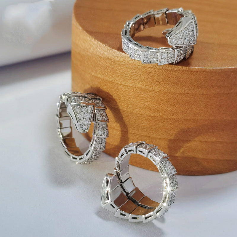 Diamond Personality Opening Index Finger Female Rings