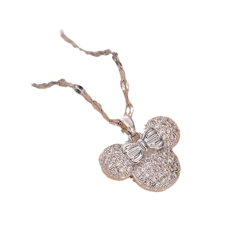 Women's Diamond Mickey Tide Simple Personality Exquisite Refined Necklaces