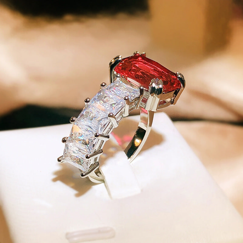 Handschmuck Persönlichkeit Mode Farbe Zirkon Ringe
