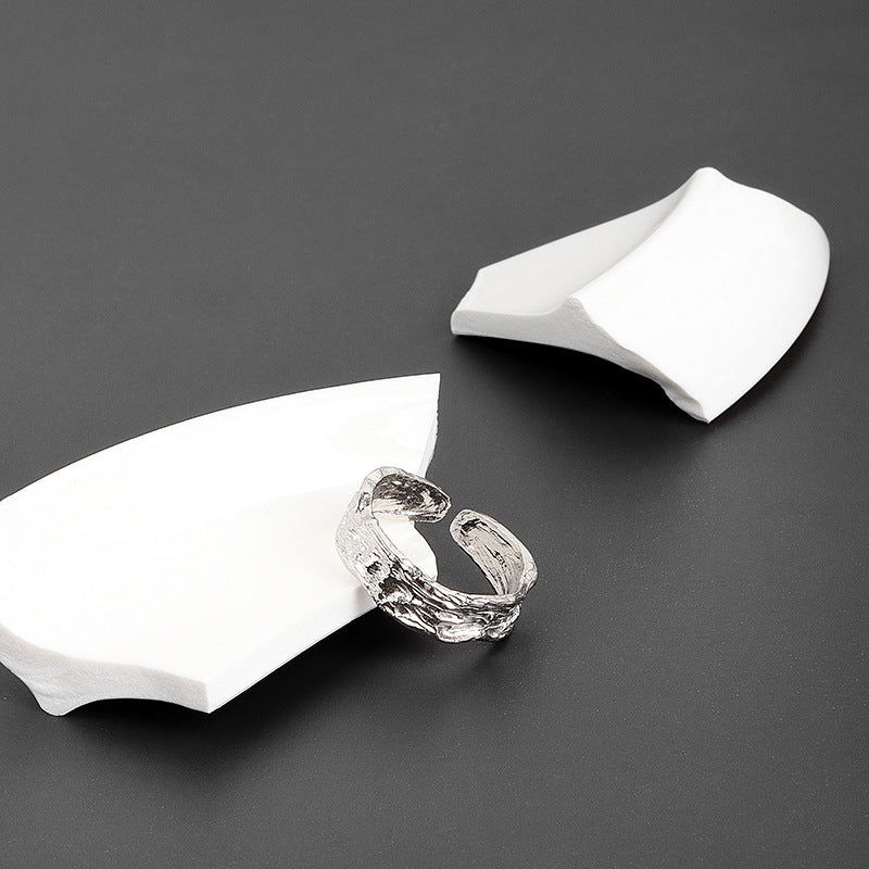 Women's Korean Style French Design Irregular Convex Rings
